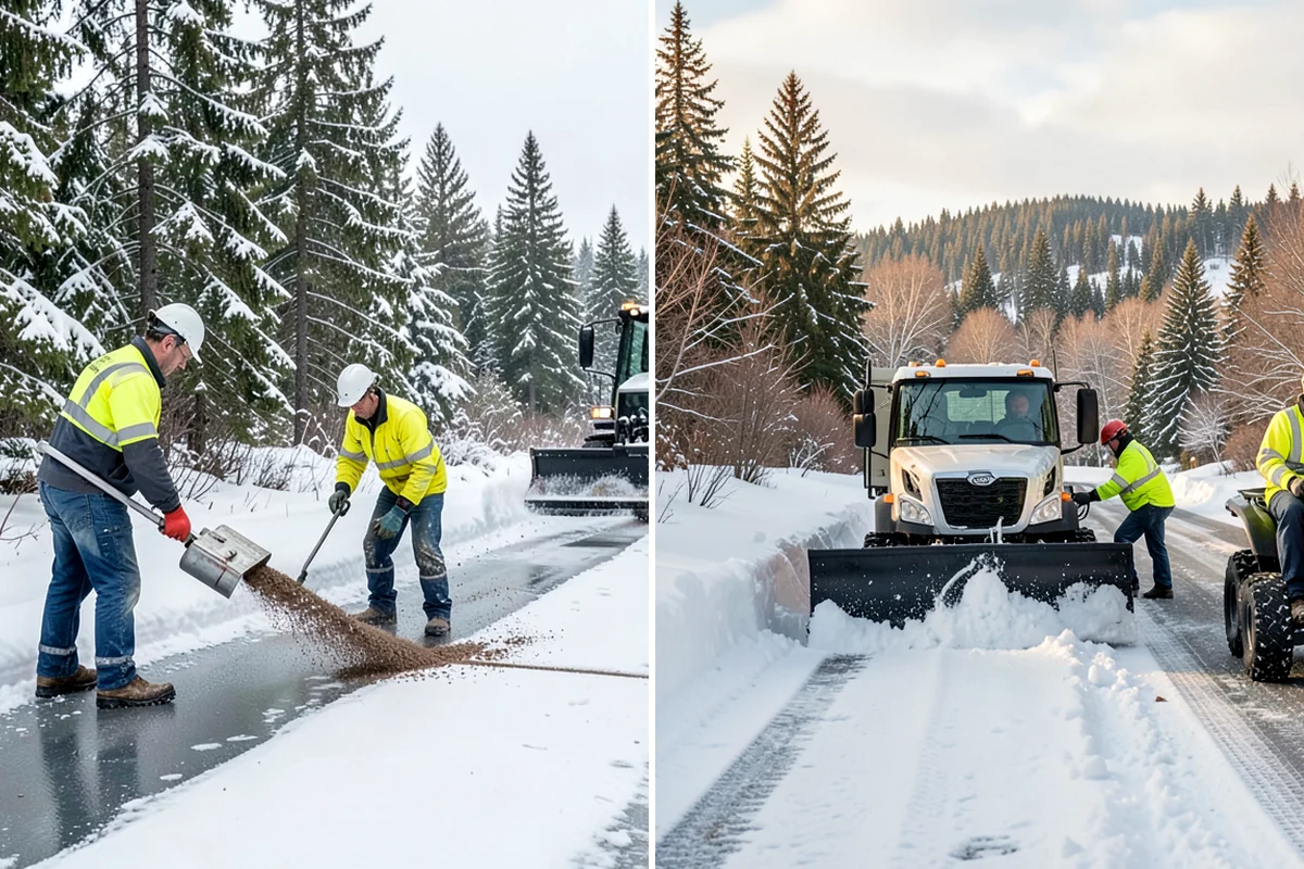 Medical Office Snow Removal in Concrete, Skagit County, WA - Identify patient drop-off, accessible stalls, and entry paths