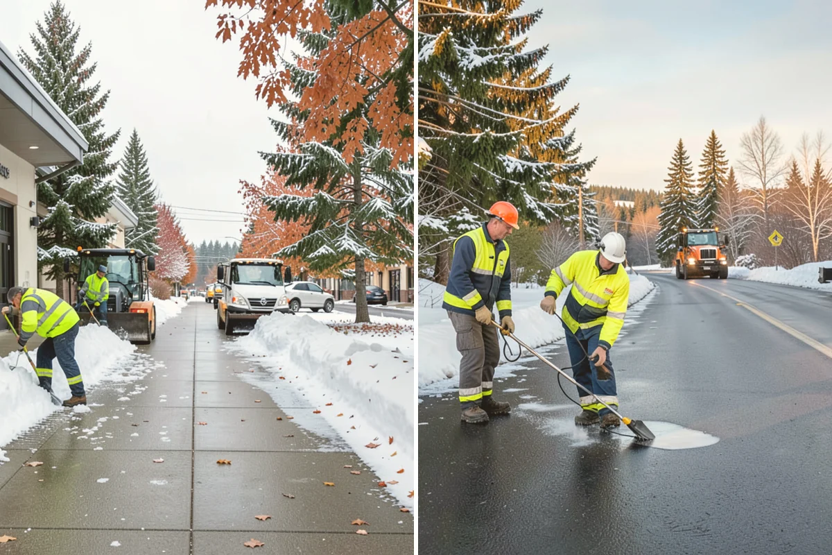 Medical Office Snow Removal in Fife, Pierce County, WA - Identify patient drop-off, accessible stalls, and entry paths