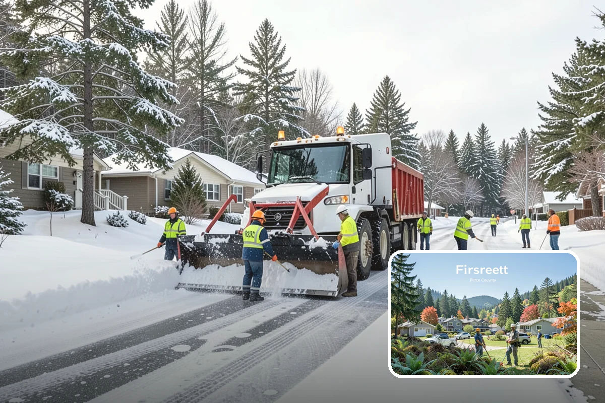 Medical Office Snow Removal in Fircrest, Pierce County, WA - Priority clearing for patient drop-off and entrances