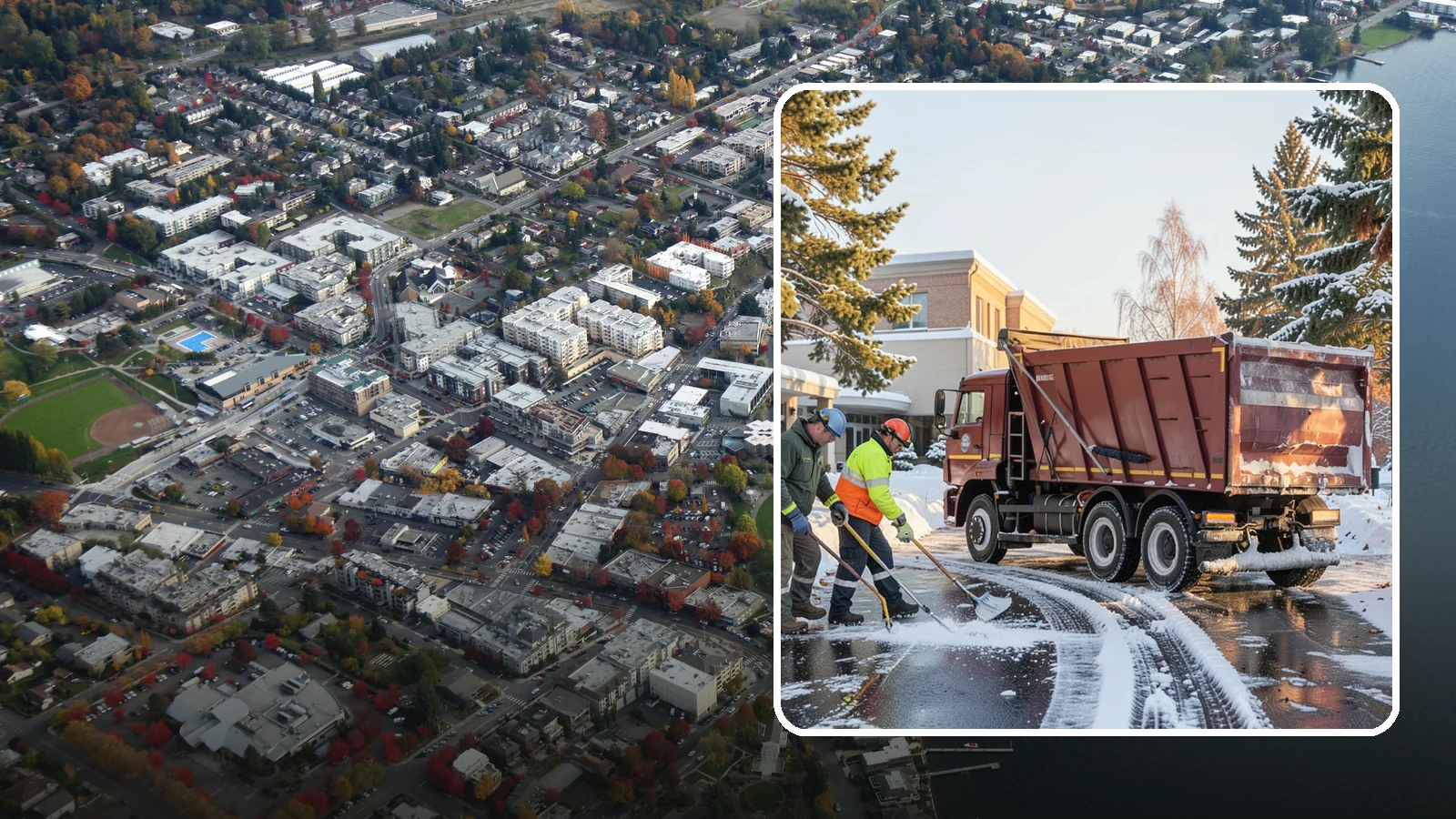 Medical Office Snow Removal in Kirkland, King County, WA - Keep patients and staff safe at your medical office with priority clearing of lots, entrances, and accessible routes.