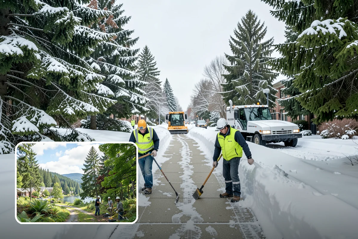 Medical Office Snow Removal in Lake Forest Park, King County, WA - Priority clearing for patient drop-off and entrances