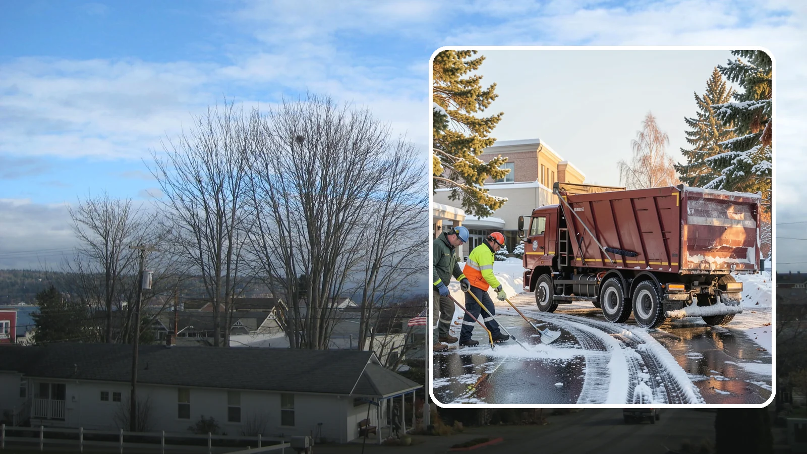Medical Office Snow Removal in Langley, Island County, WA - Keep patients and staff safe at your medical office with priority clearing of lots, entrances, and accessible routes.