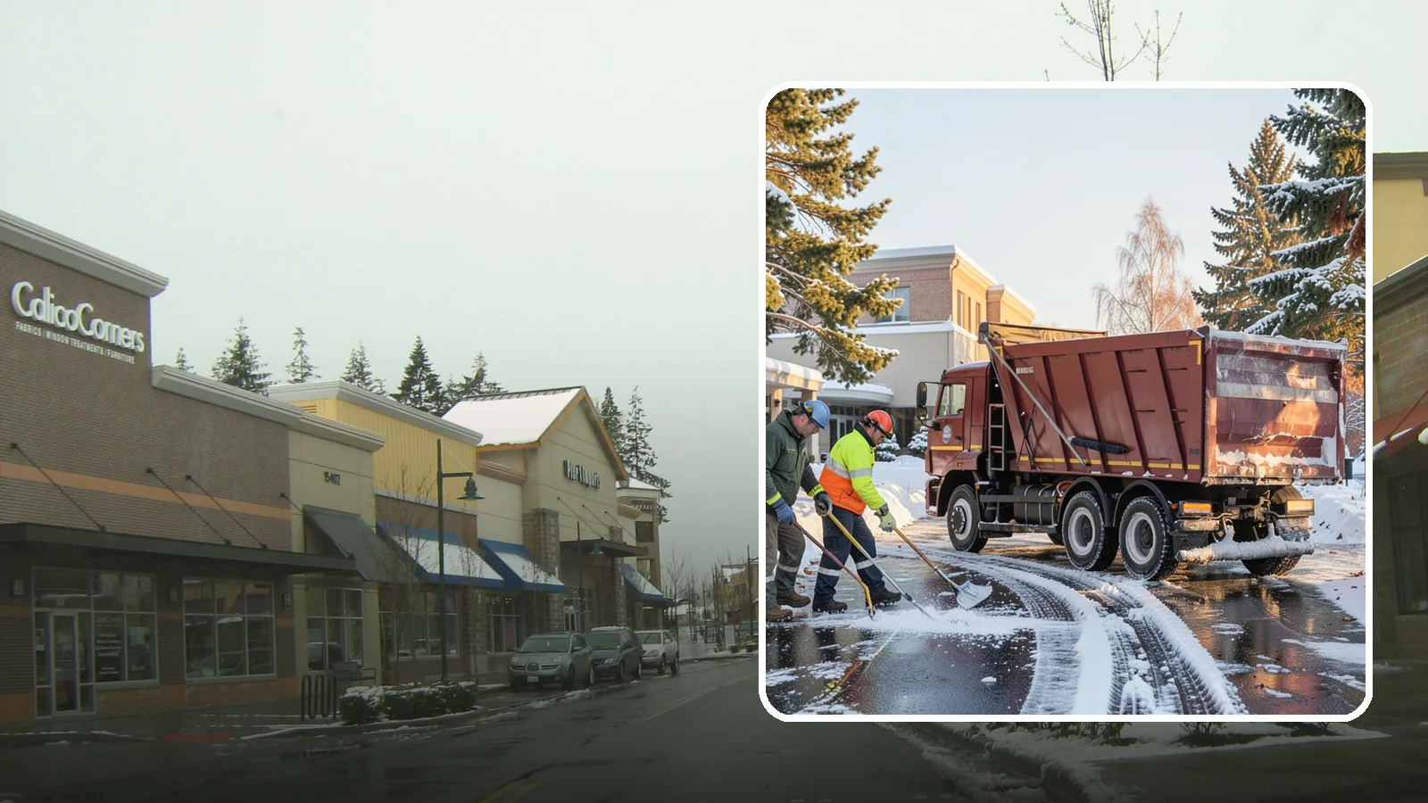 Medical Office Snow Removal in Mill Creek, Snohomish County, WA - Keep patients and staff safe at your medical office with priority clearing of lots, entrances, and accessible routes.