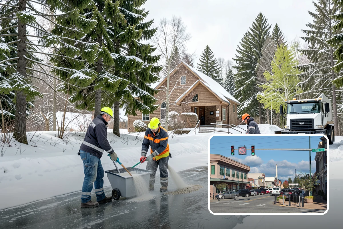 Medical Office Snow Removal in Monroe, Snohomish County, WA - Priority clearing for patient drop-off and entrances