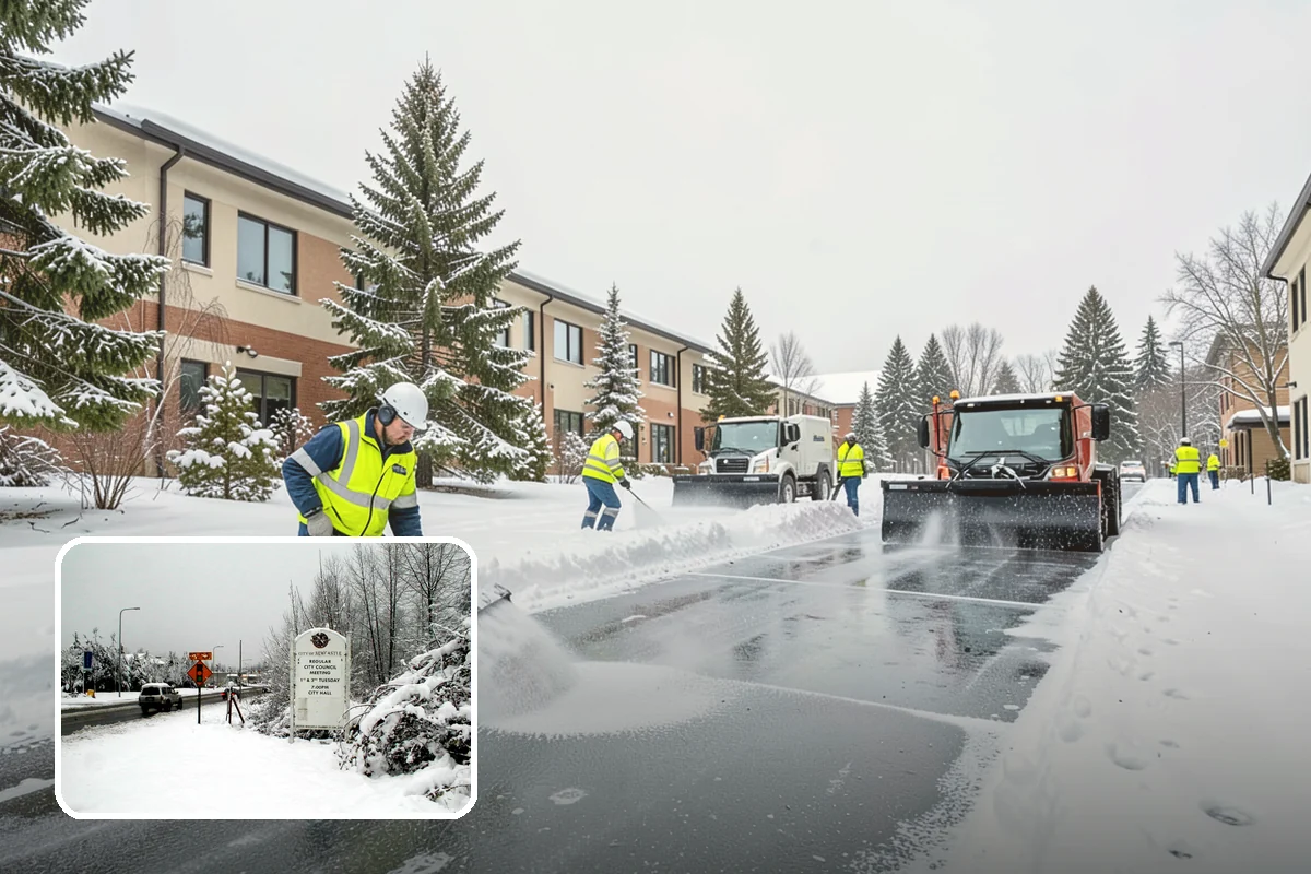 Medical Office Snow Removal in Newcastle, King County, WA - Priority clearing for patient drop-off and entrances