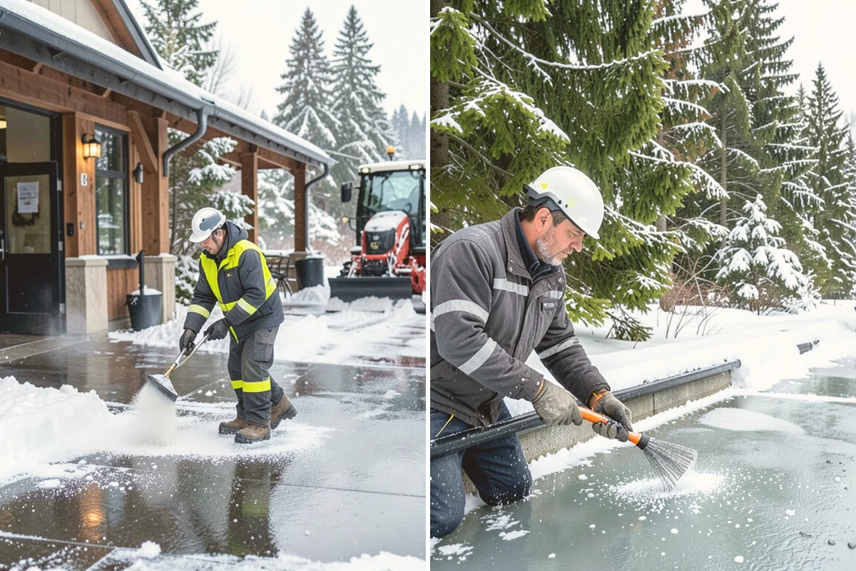 Medical Office Snow Removal in Orting, Pierce County, WA - Identify patient drop-off, accessible stalls, and entry paths