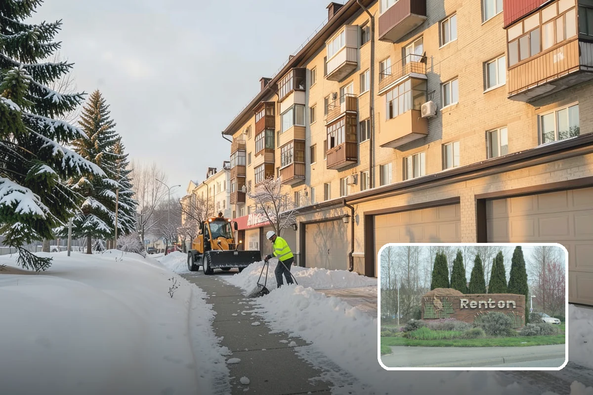Medical Office Snow Removal in Renton, King County, WA - Priority clearing for patient drop-off and entrances