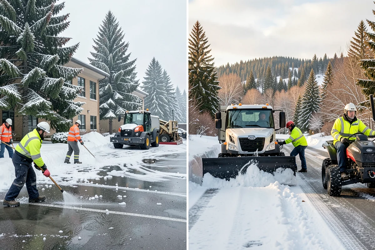 Medical Office Snow Removal in Sedro-Woolley, Skagit County, WA - Identify patient drop-off, accessible stalls, and entry paths