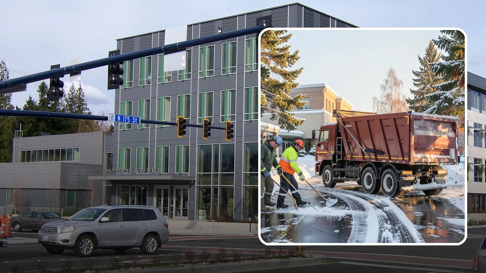 Medical Office Snow Removal in Shoreline, King County, WA - Keep patients and staff safe at your medical office with priority clearing of lots, entrances, and accessible routes.