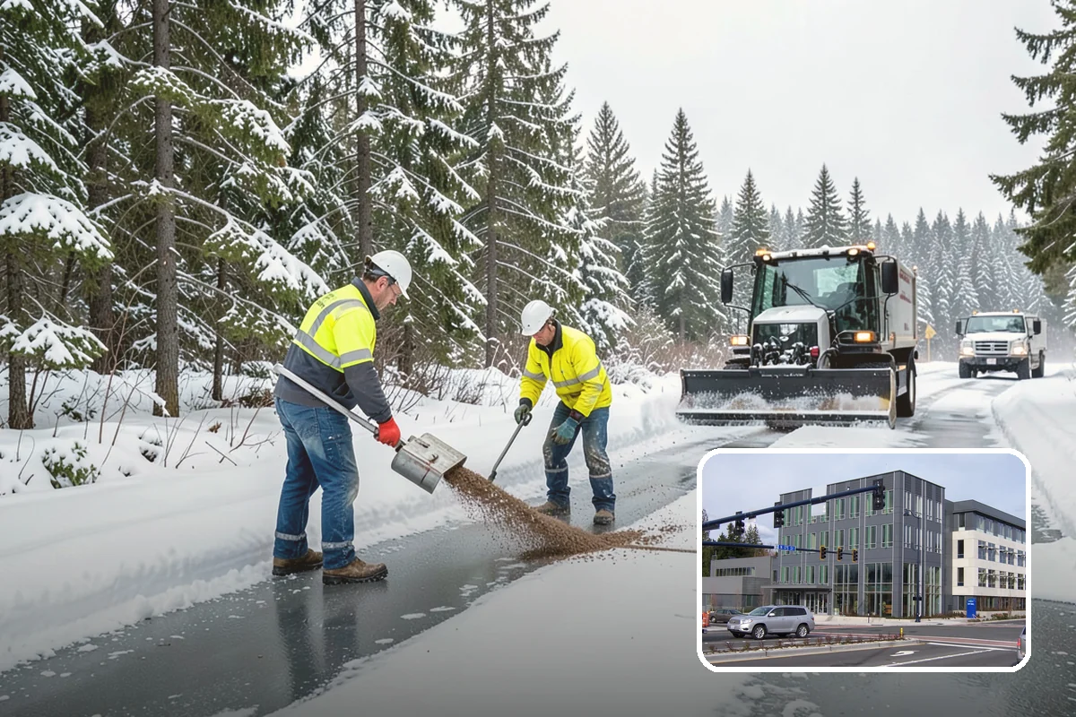 Medical Office Snow Removal in Shoreline, King County, WA - Priority clearing for patient drop-off and entrances