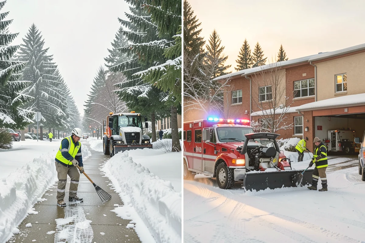 Medical Office Snow Removal in Stanwood, Snohomish County, WA - Identify patient drop-off, accessible stalls, and entry paths