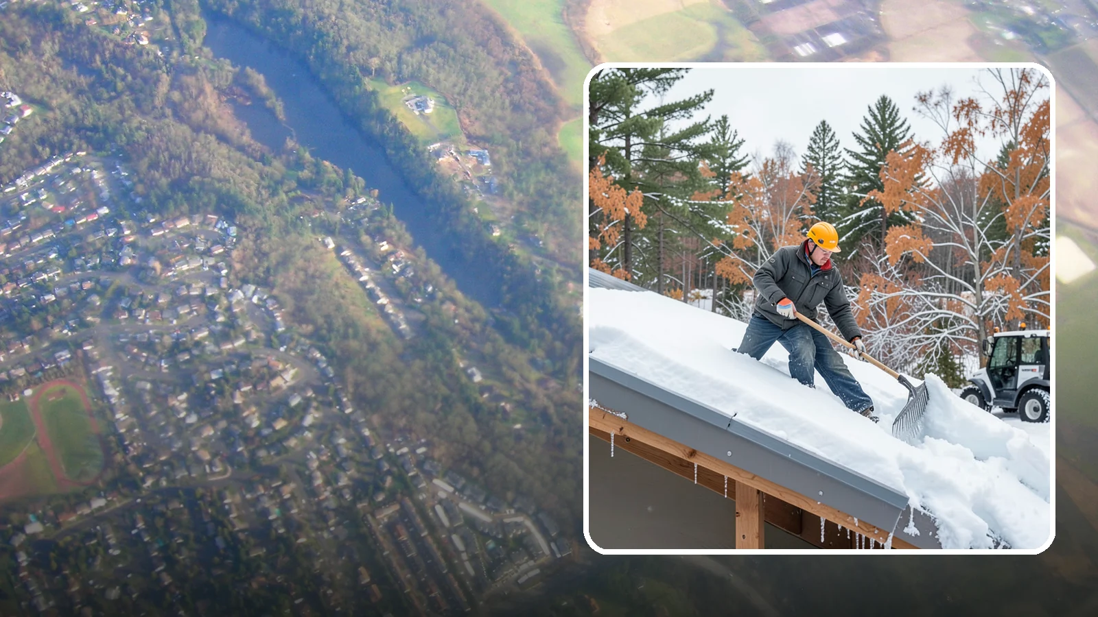 Metal Roof Snow Removal in Algona, King County, WA - We clear snow from metal roofs safely, managing the sudden slides these slick surfaces are known for.