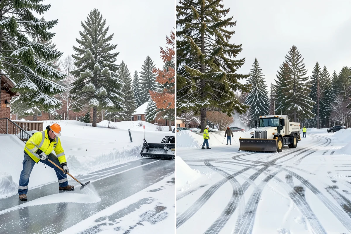 Metal Roof Snow Removal in Arlington, Snohomish County, WA - Identify slide paths and clear the zones beneath the roof