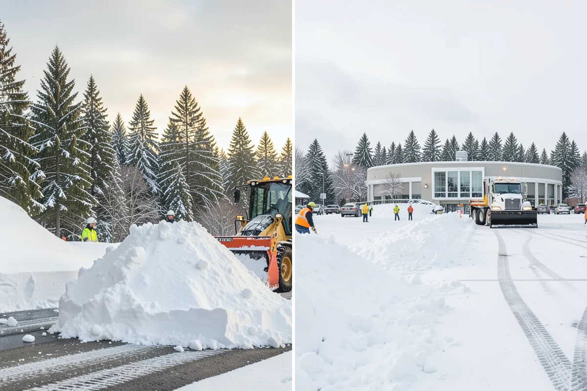 Metal Roof Snow Removal in Auburn, King County, WA - Identify slide paths and clear the zones beneath the roof
