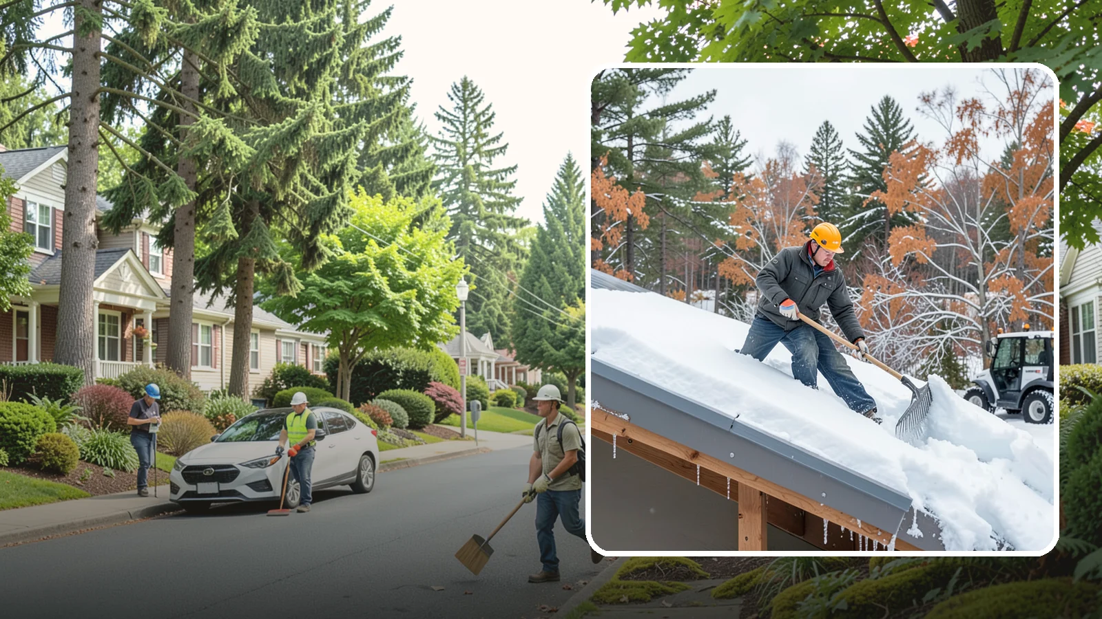 Metal Roof Snow Removal in Beaux Arts Village, King County, WA - We clear snow from metal roofs safely, managing the sudden slides these slick surfaces are known for.