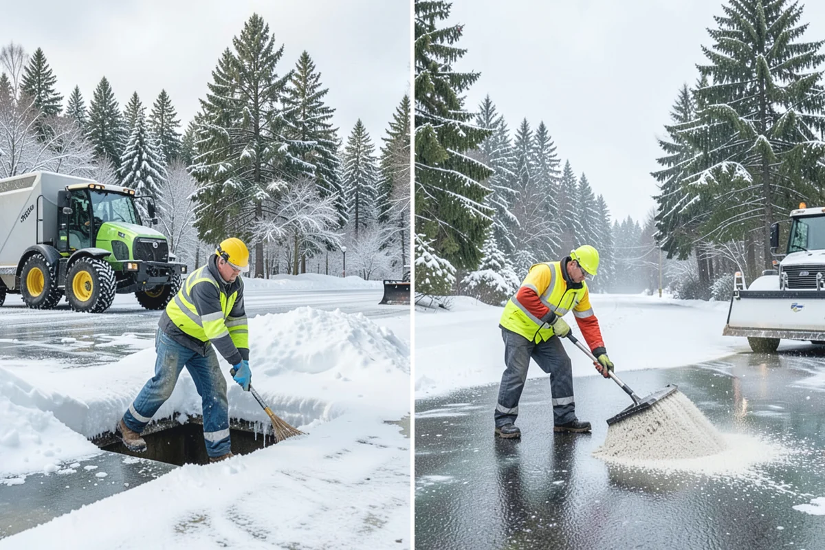 Metal Roof Snow Removal in Beaux Arts Village, King County, WA - Identify slide paths and clear the zones beneath the roof