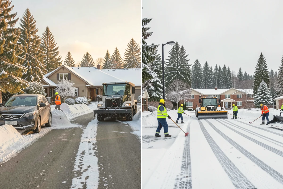 Metal Roof Snow Removal in Bothell, King County, WA - Identify slide paths and clear the zones beneath the roof