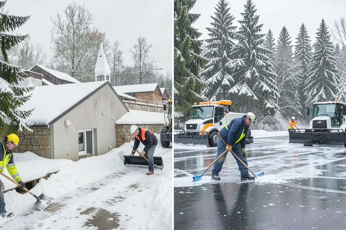 Metal Roof Snow Removal in Carnation, King County, WA - Identify slide paths and clear the zones beneath the roof