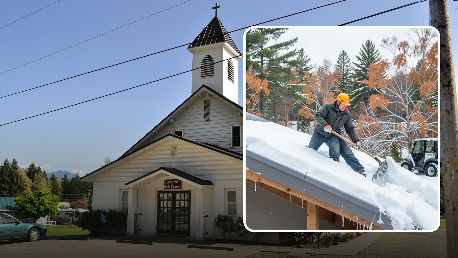 Metal Roof Snow Removal in Concrete, Skagit County, WA - We clear snow from metal roofs safely, managing the sudden slides these slick surfaces are known for.