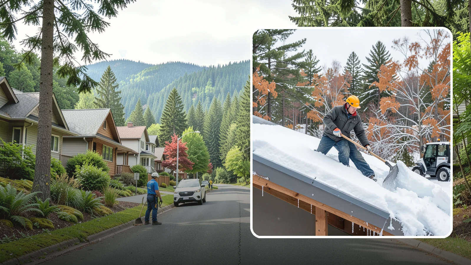 Metal Roof Snow Removal in Darrington, Snohomish County, WA - We clear snow from metal roofs safely, managing the sudden slides these slick surfaces are known for.