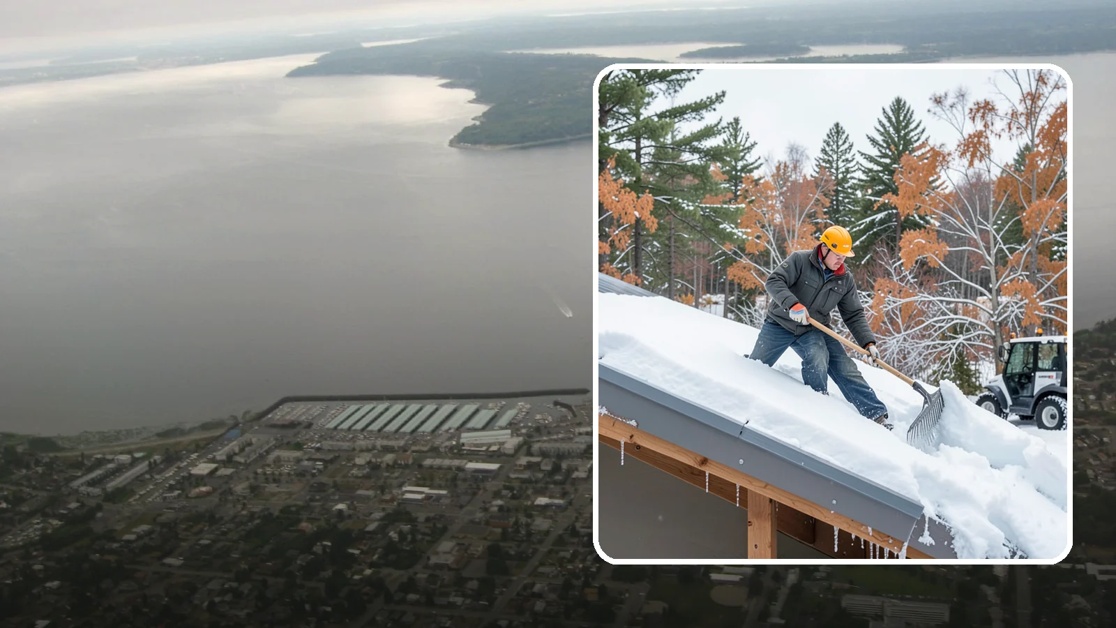Metal Roof Snow Removal in Des Moines, King County, WA - We clear snow from metal roofs safely, managing the sudden slides these slick surfaces are known for.