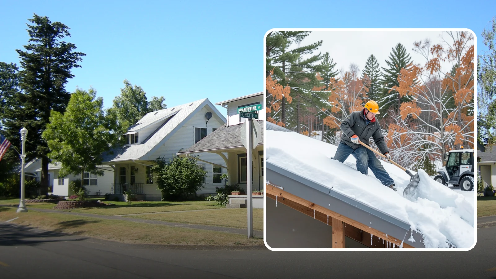 Metal Roof Snow Removal in DuPont, Pierce County, WA - We clear snow from metal roofs safely, managing the sudden slides these slick surfaces are known for.
