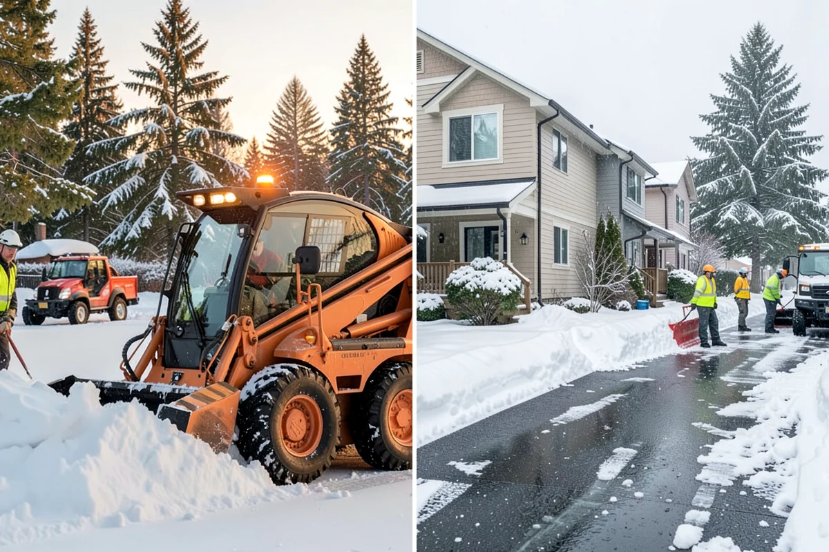 Metal Roof Snow Removal in DuPont, Pierce County, WA - Identify slide paths and clear the zones beneath the roof