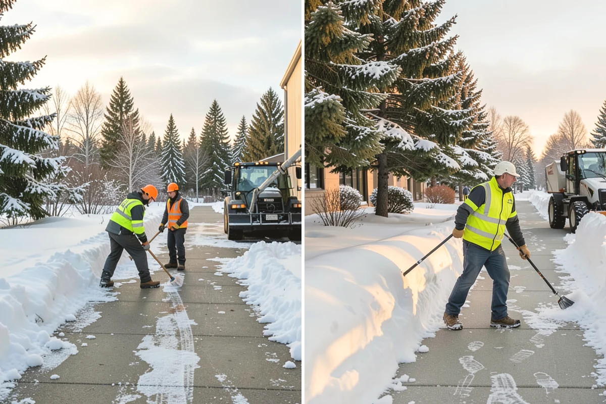 Metal Roof Snow Removal in Duvall, King County, WA - Identify slide paths and clear the zones beneath the roof