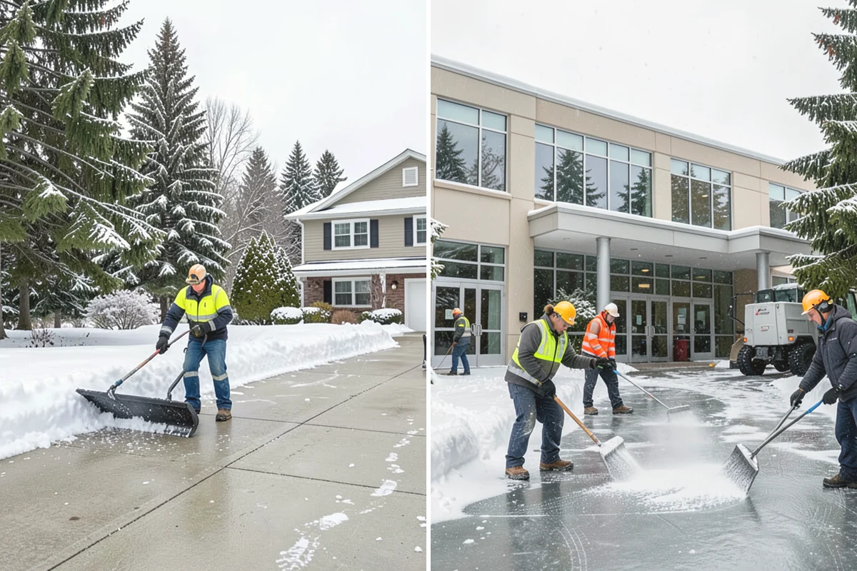 Metal Roof Snow Removal in Edgewood, Pierce County, WA - Identify slide paths and clear the zones beneath the roof
