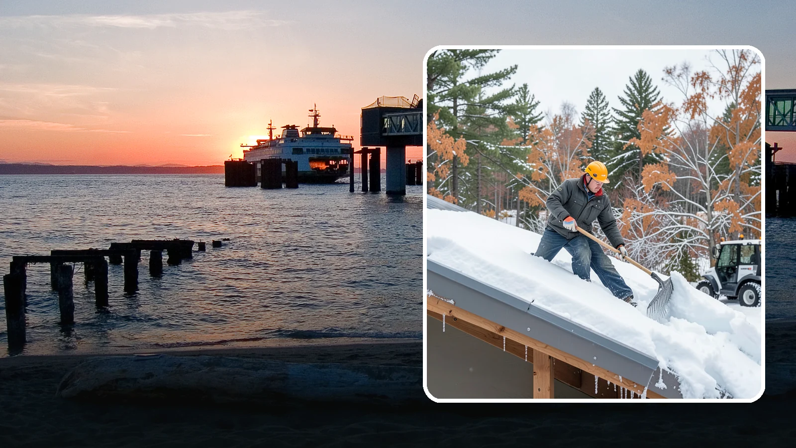 Metal Roof Snow Removal in Edmonds, Snohomish County, WA - We clear snow from metal roofs safely, managing the sudden slides these slick surfaces are known for.