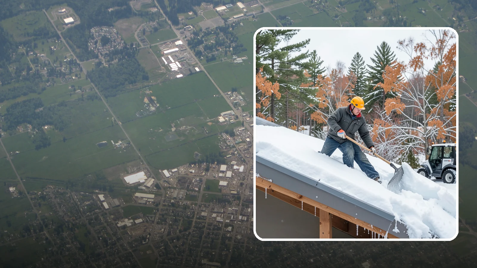 Metal Roof Snow Removal in Enumclaw, King County, WA - We clear snow from metal roofs safely, managing the sudden slides these slick surfaces are known for.