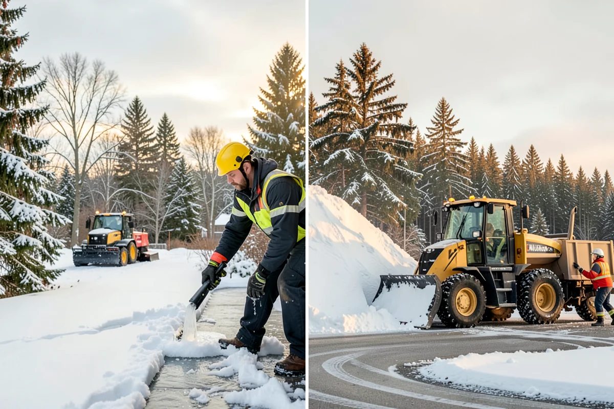 Metal Roof Snow Removal in Enumclaw, King County, WA - Identify slide paths and clear the zones beneath the roof