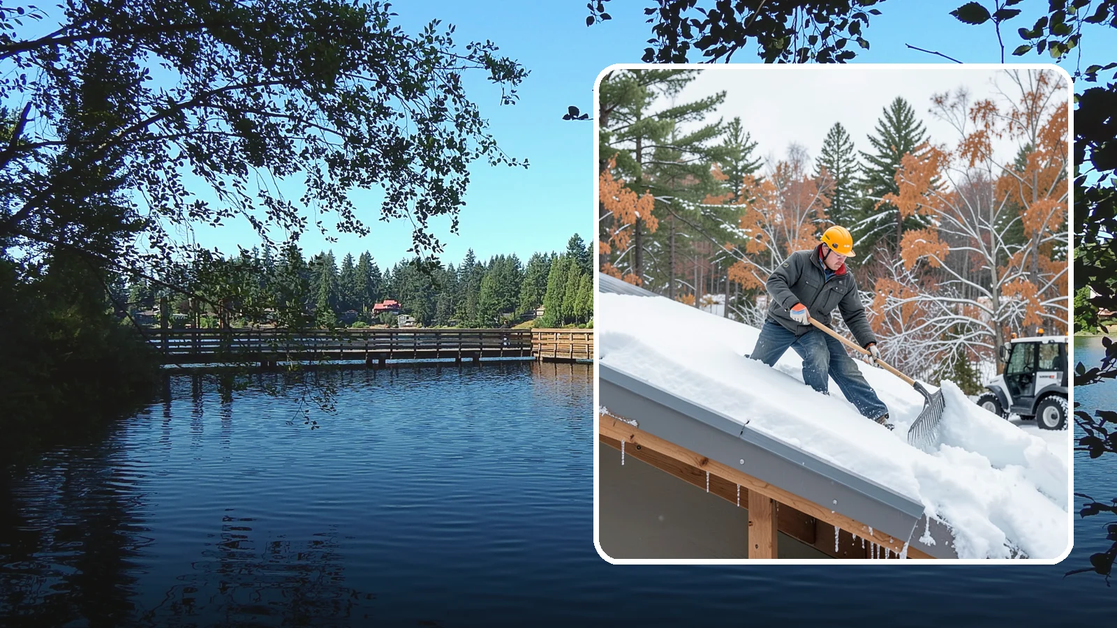 Metal Roof Snow Removal in Federal Way, King County, WA - We clear snow from metal roofs safely, managing the sudden slides these slick surfaces are known for.
