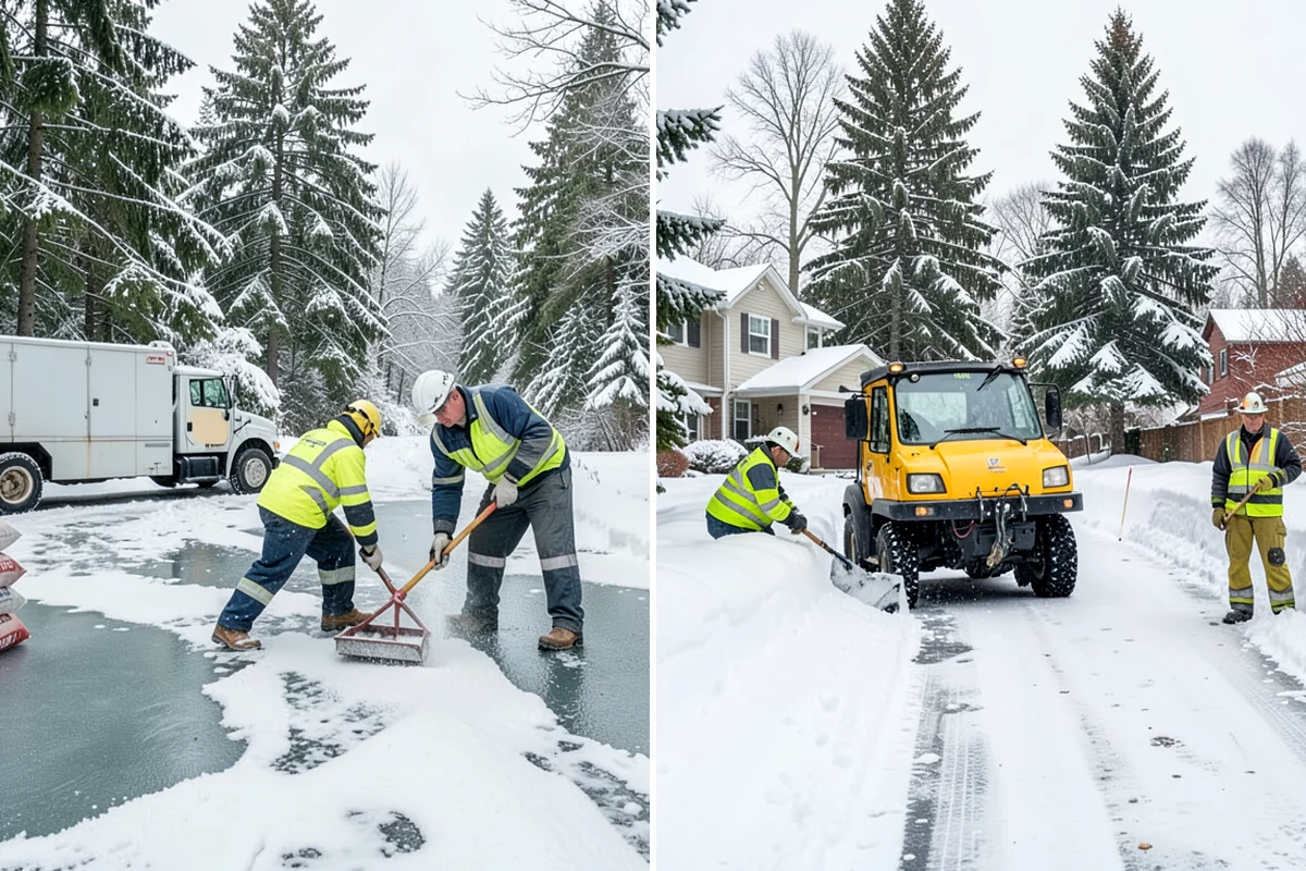 Metal Roof Snow Removal in Federal Way, King County, WA - Identify slide paths and clear the zones beneath the roof