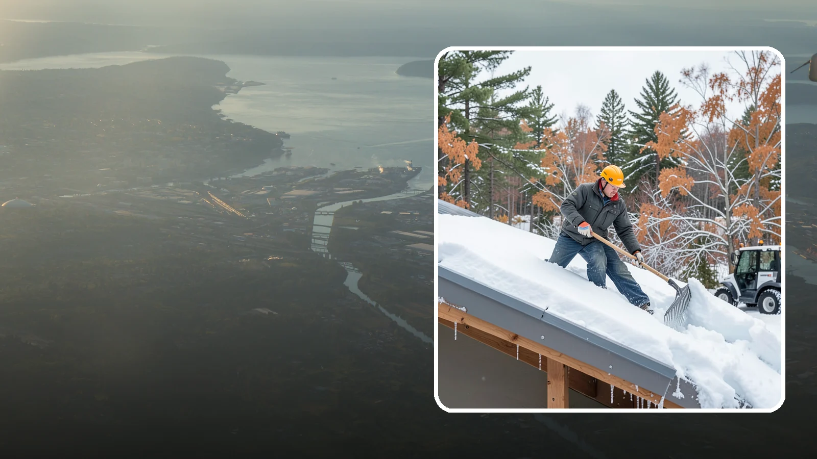 Metal Roof Snow Removal in Fife, Pierce County, WA - We clear snow from metal roofs safely, managing the sudden slides these slick surfaces are known for.
