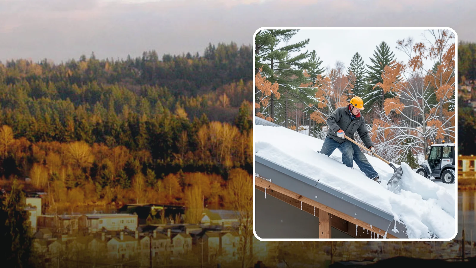 Metal Roof Snow Removal in Kenmore, King County, WA - We clear snow from metal roofs safely, managing the sudden slides these slick surfaces are known for.