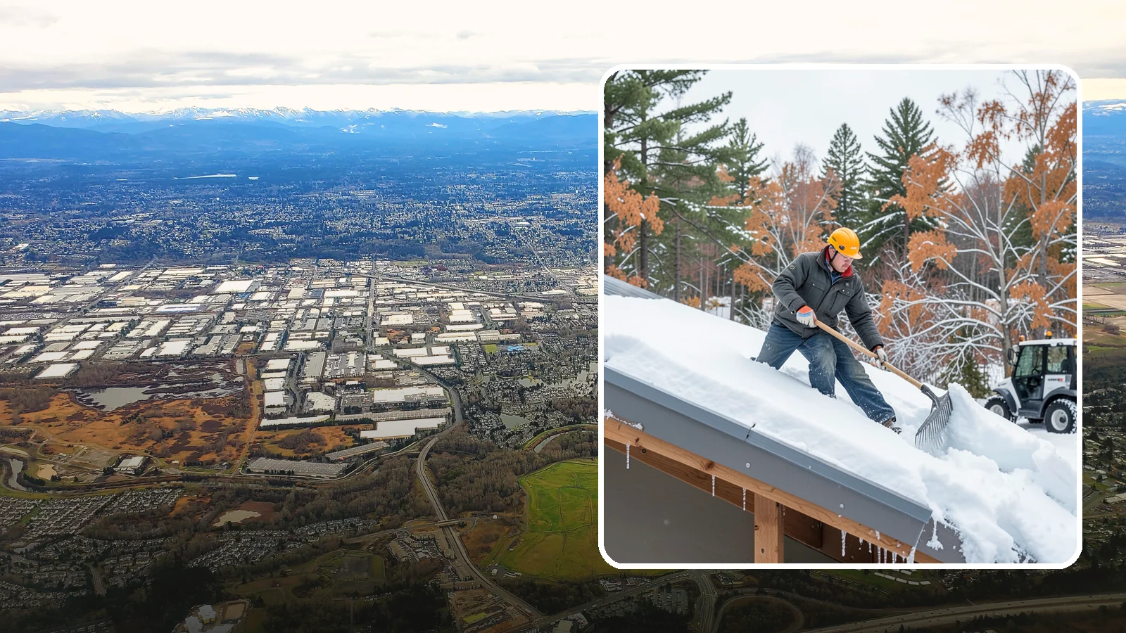 Metal Roof Snow Removal in Kent, King County, WA - We clear snow from metal roofs safely, managing the sudden slides these slick surfaces are known for.