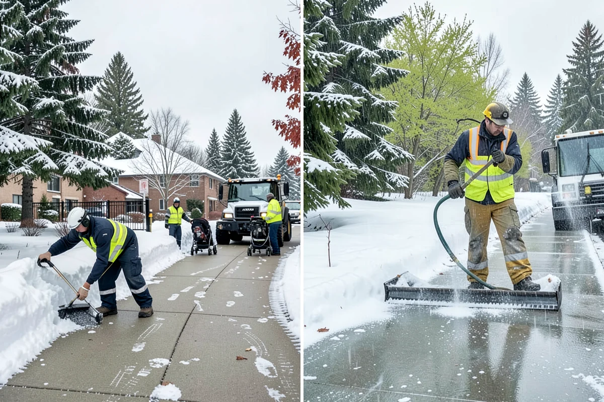 Metal Roof Snow Removal in Lake Forest Park, King County, WA - Identify slide paths and clear the zones beneath the roof