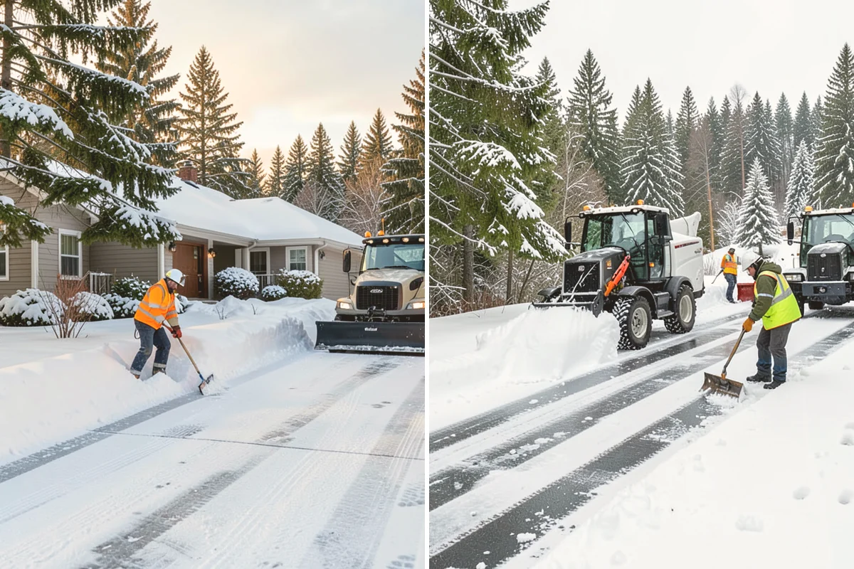 Metal Roof Snow Removal in Mount Vernon, Skagit County, WA - Identify slide paths and clear the zones beneath the roof