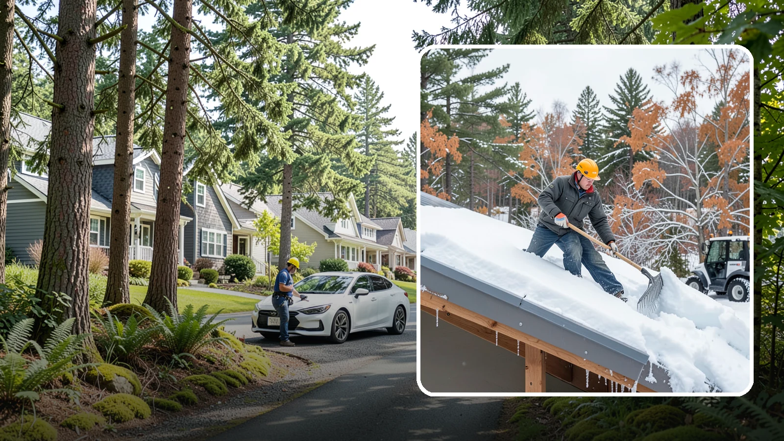 Metal Roof Snow Removal in Normandy Park, King County, WA - We clear snow from metal roofs safely, managing the sudden slides these slick surfaces are known for.