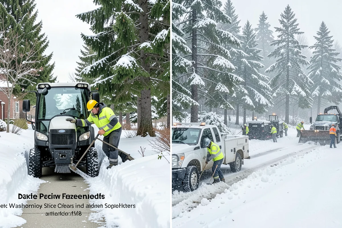 Metal Roof Snow Removal in Normandy Park, King County, WA - Identify slide paths and clear the zones beneath the roof