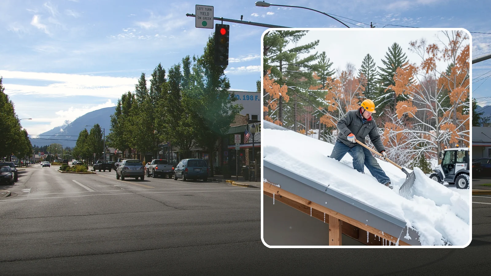 Metal Roof Snow Removal in North Bend, King County, WA - We clear snow from metal roofs safely, managing the sudden slides these slick surfaces are known for.
