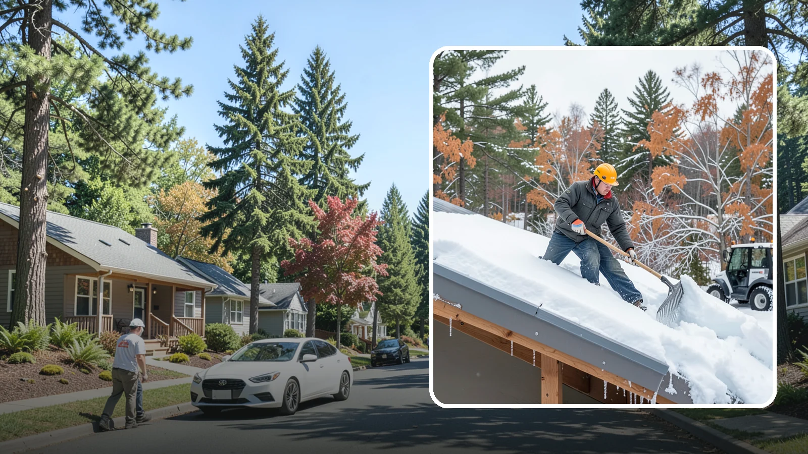 Metal Roof Snow Removal in Orting, Pierce County, WA - We clear snow from metal roofs safely, managing the sudden slides these slick surfaces are known for.