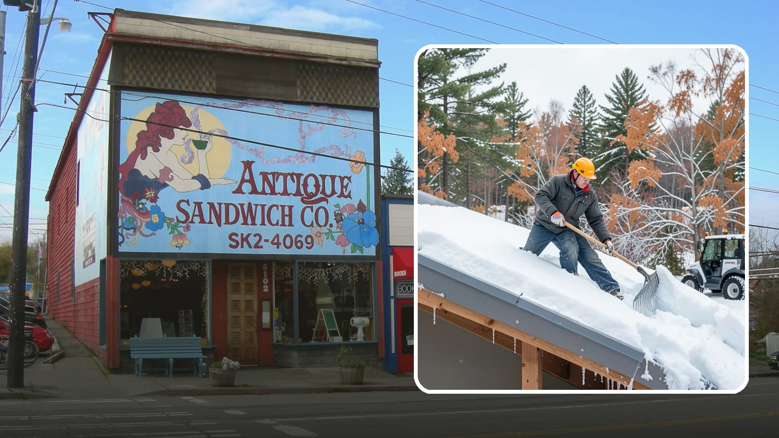 Metal Roof Snow Removal in Ruston, Pierce County, WA - We clear snow from metal roofs safely, managing the sudden slides these slick surfaces are known for.