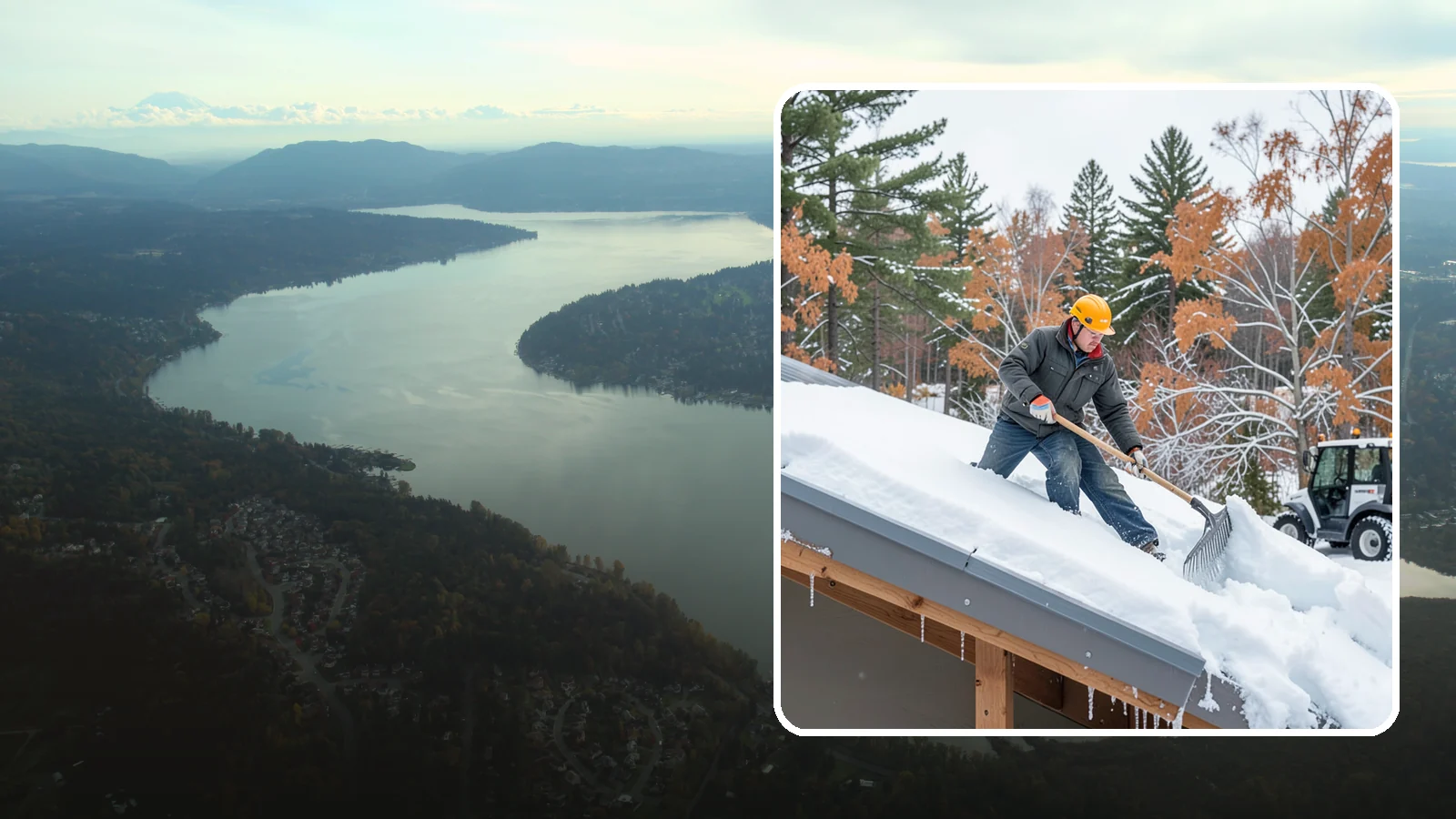 Metal Roof Snow Removal in Sammamish, King County, WA - We clear snow from metal roofs safely, managing the sudden slides these slick surfaces are known for.