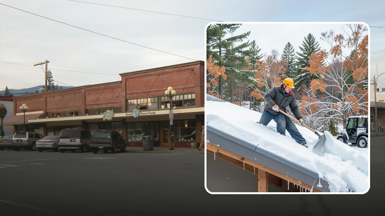 Metal Roof Snow Removal in Sedro-Woolley, Skagit County, WA - We clear snow from metal roofs safely, managing the sudden slides these slick surfaces are known for.