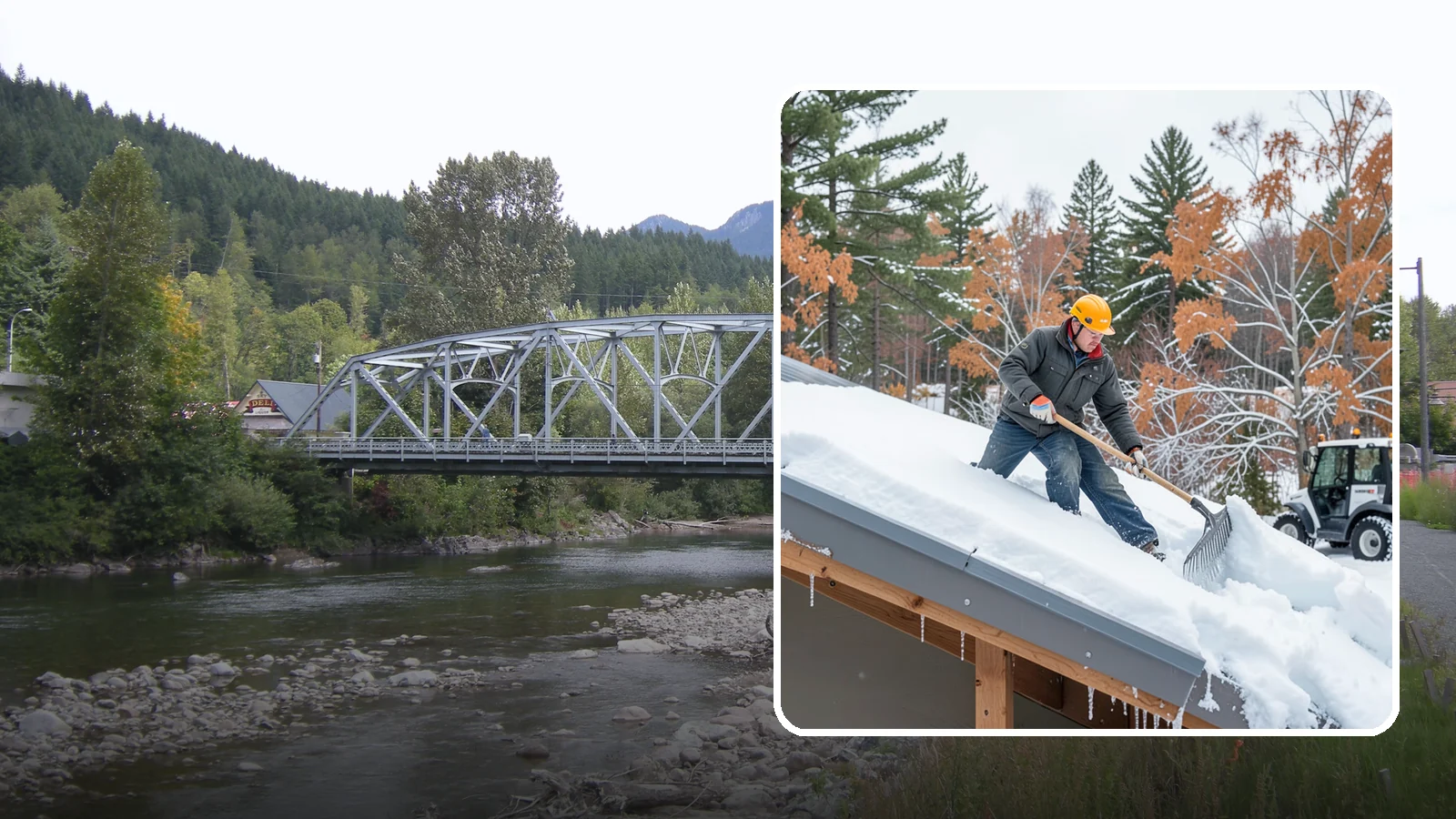 Metal Roof Snow Removal in Skykomish, King County, WA - We clear snow from metal roofs safely, managing the sudden slides these slick surfaces are known for.