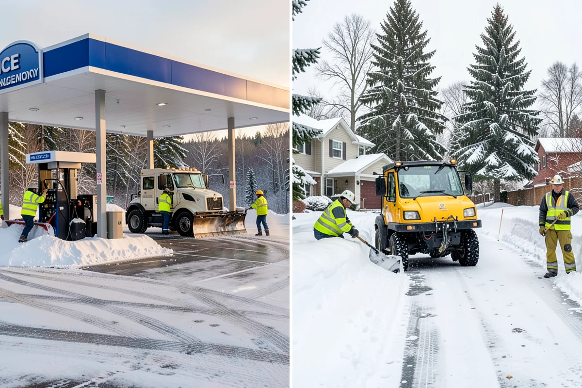 Metal Roof Snow Removal in Snoqualmie, King County, WA - Identify slide paths and clear the zones beneath the roof