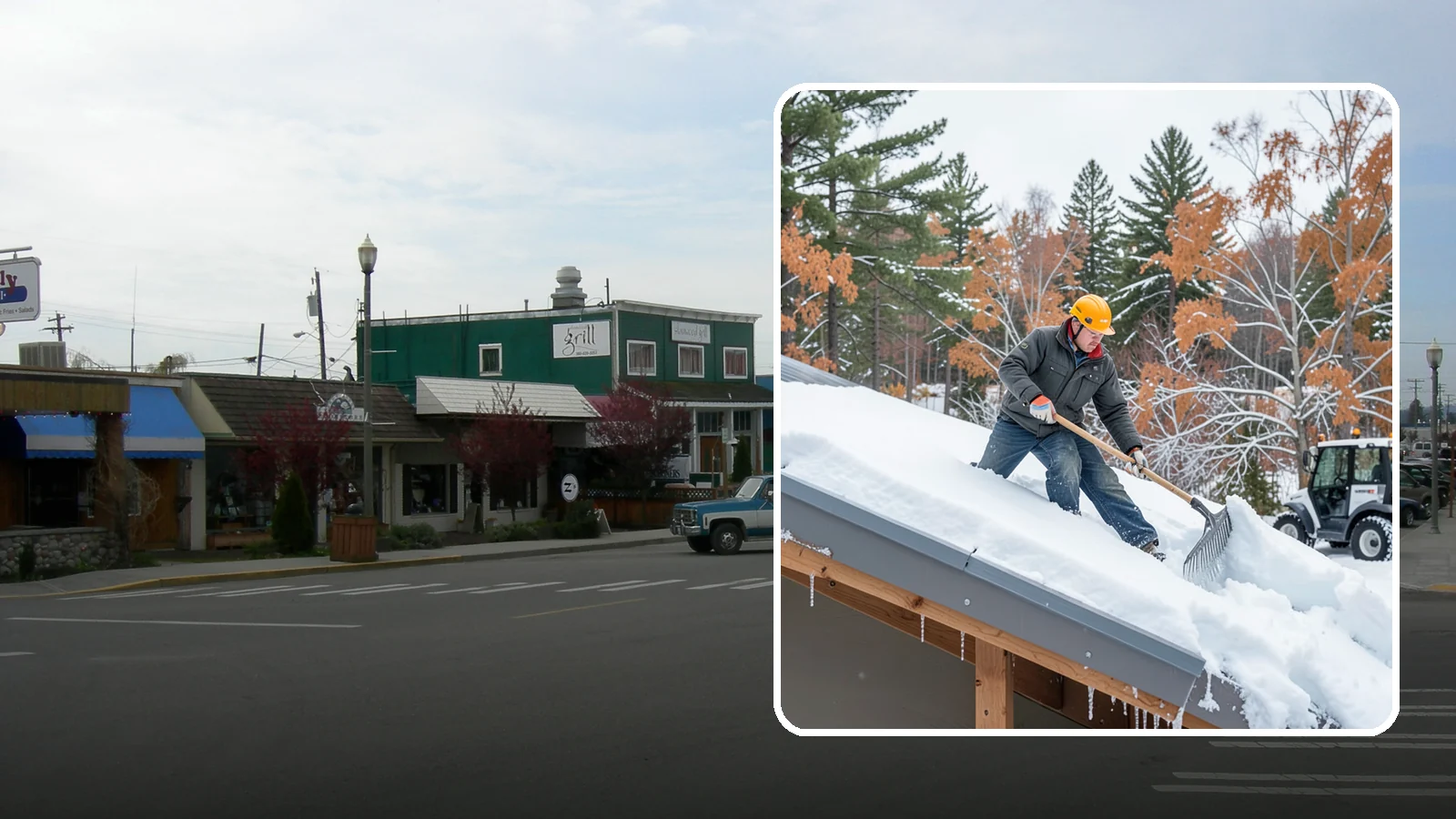Metal Roof Snow Removal in Stanwood, Snohomish County, WA - We clear snow from metal roofs safely, managing the sudden slides these slick surfaces are known for.