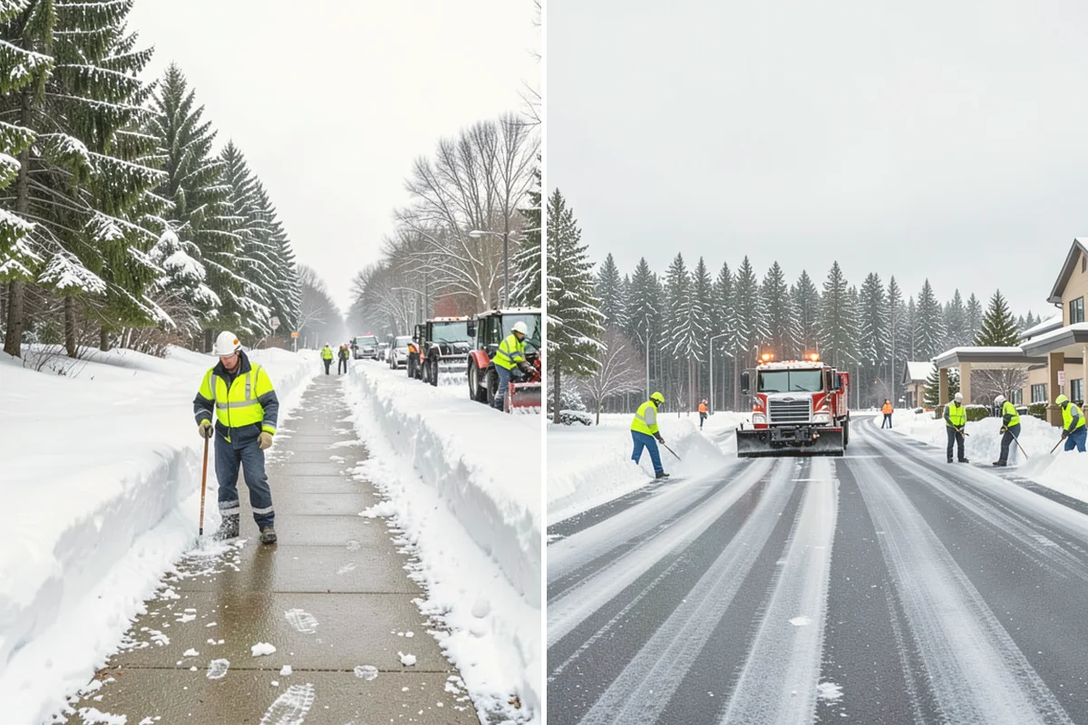 Metal Roof Snow Removal in Stanwood, Snohomish County, WA - Identify slide paths and clear the zones beneath the roof